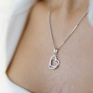 Pan Jewelry Smykke i sølv med zirkonia hjerte thumbnail