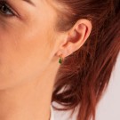 Rio Radiance øredobber i sølv med grønne zirkoner, Forgylt  thumbnail