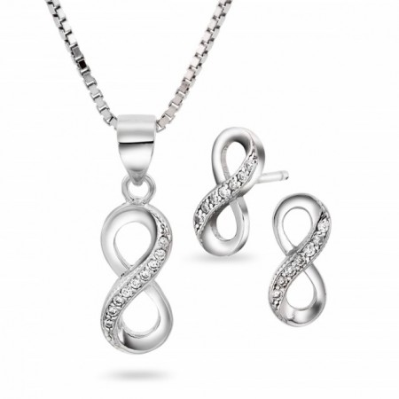 Sett i sølv med zirkonia, Evighetstegn