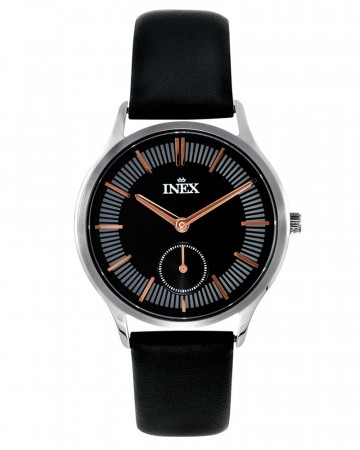 INEX MODERN DAME KLOKKE M/SORT REM