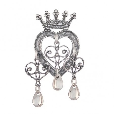 Lita kronesølje med heng