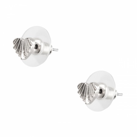 Nora Norway Dehlia stud ear, silver