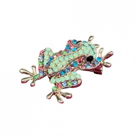 Nora Norway Broch Frog, Gold mix